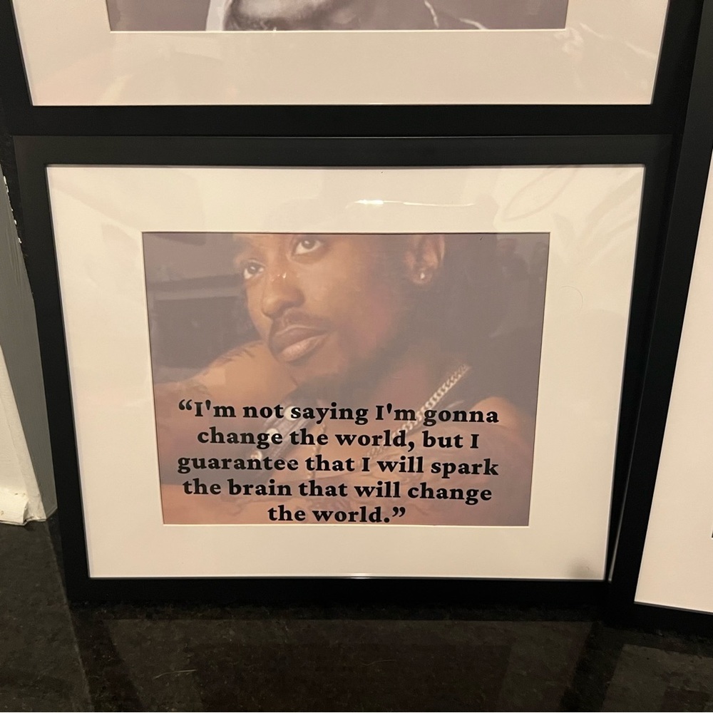 2Pac Tupac Shakur motivational quotes “THRU MY EYES” B&W Print collection - Picture 4 of 13